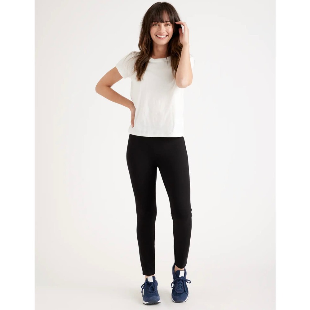 Quince Black Ultra-Stretch Ponte Skinny Pant NWT size Medium